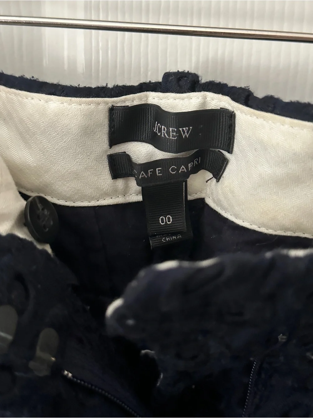 J.Crew Navy Cafe Capri